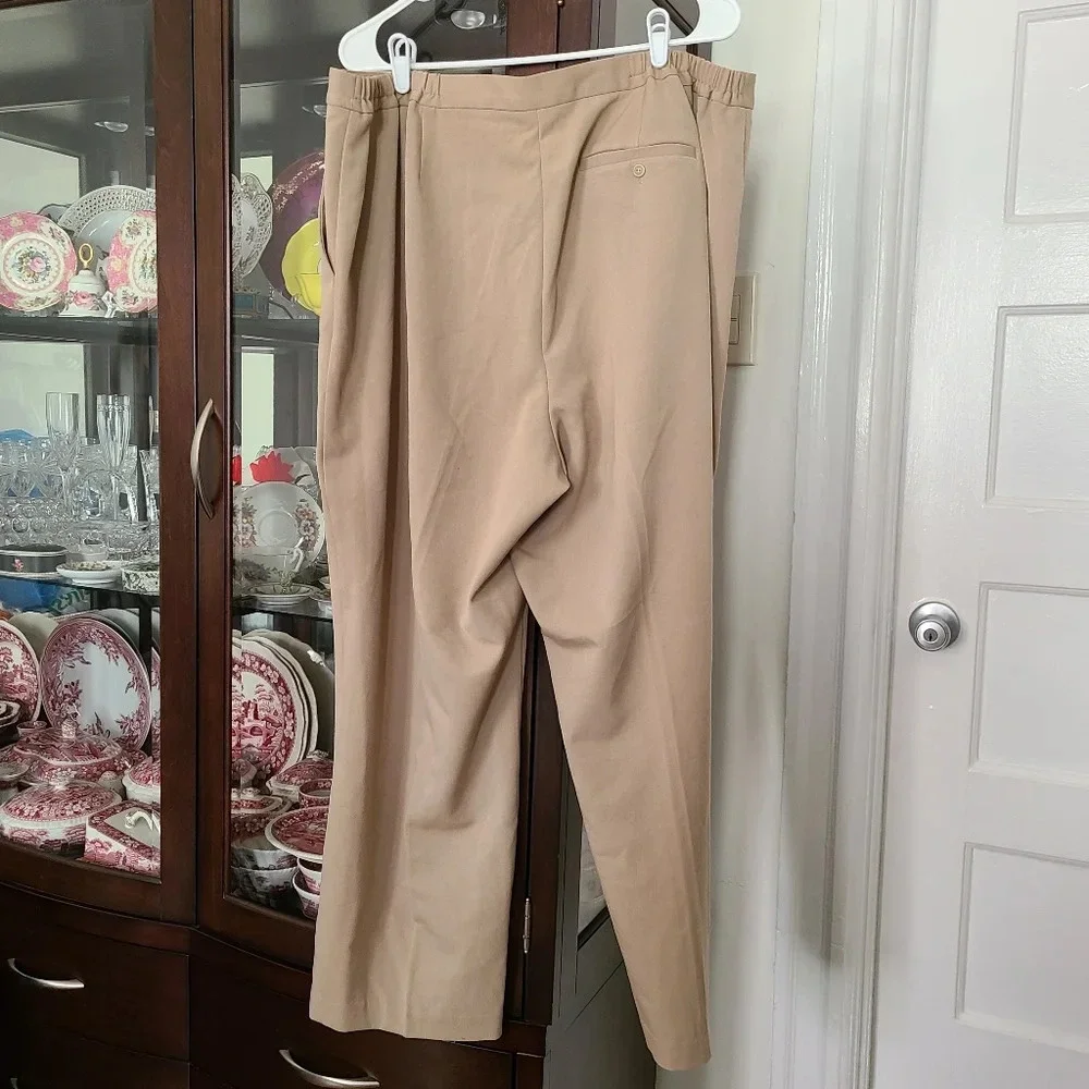 NWT Sigrid Olsen Wide Leg Short Length Business Casual Office Pants Size 22W - Picture 8 of 12